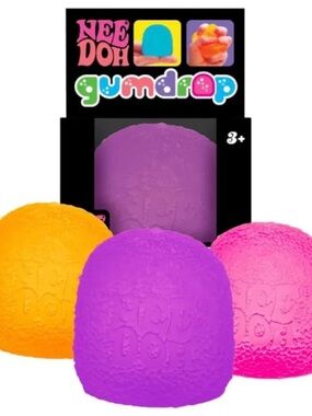 NeeDoh Gumdrop Sensory Stress Ball - Pink or Orange